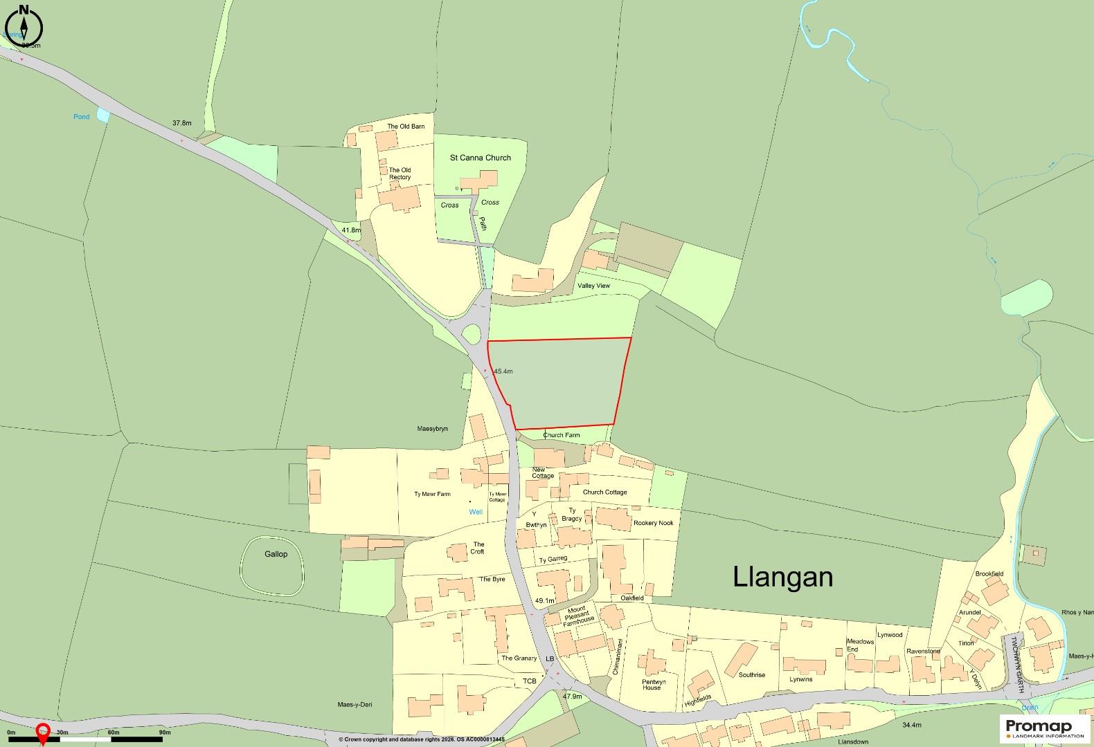 Approximately 0.914 acres of land Llangan, Bridgend CF35 5DW